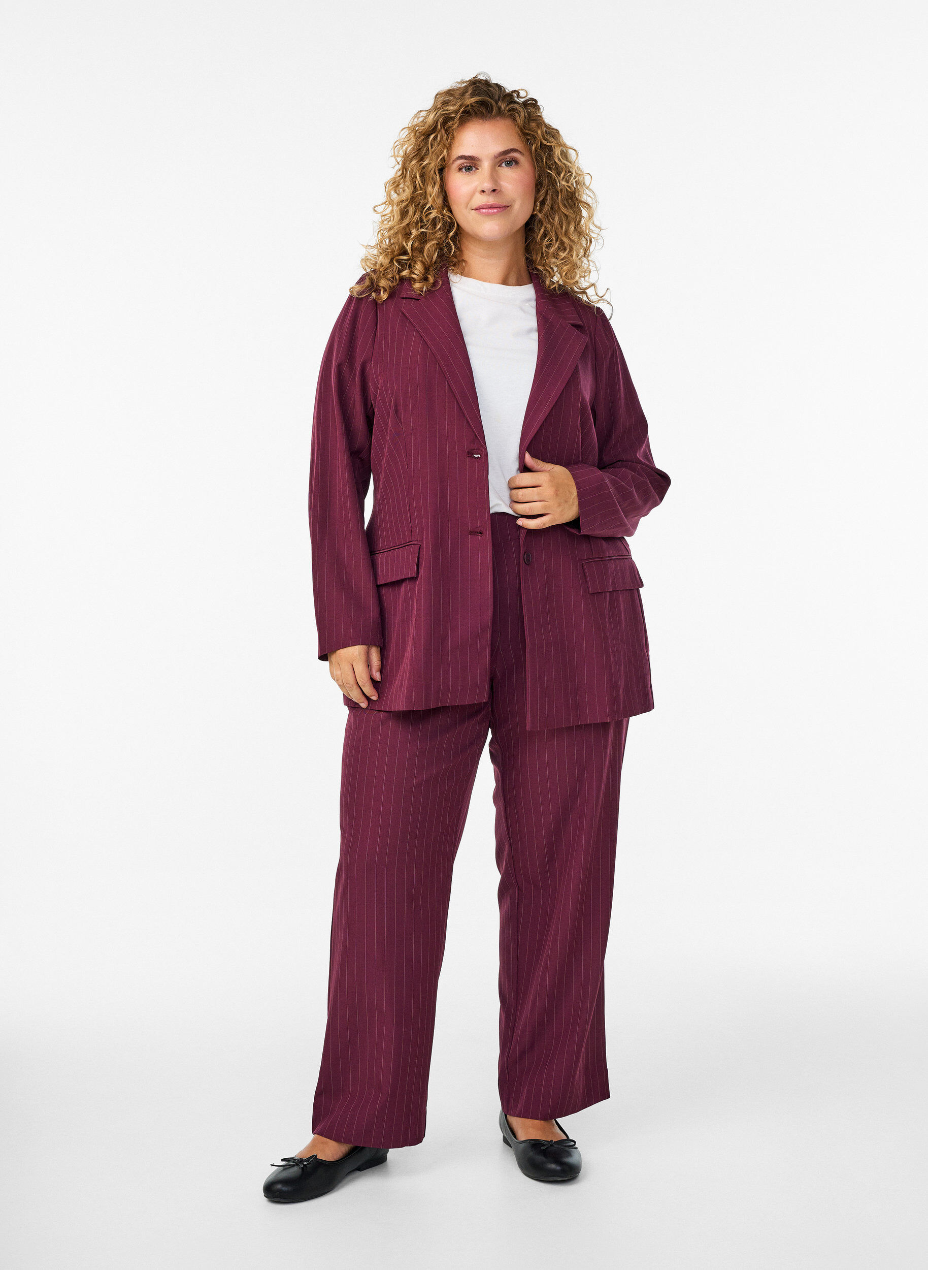 Zizzi FLASH &ndash; Marynarka z kieszeniami i rozcieciami, Czerwony, Model image number 1