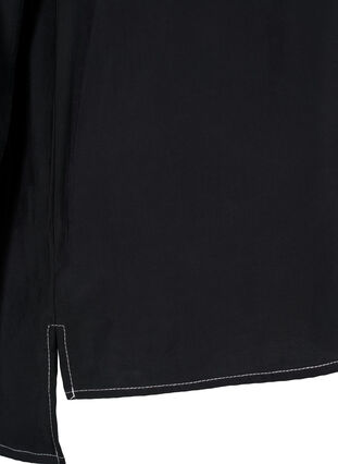 Koszula z kontrastowymi szwami, Black, Packshot image number 3