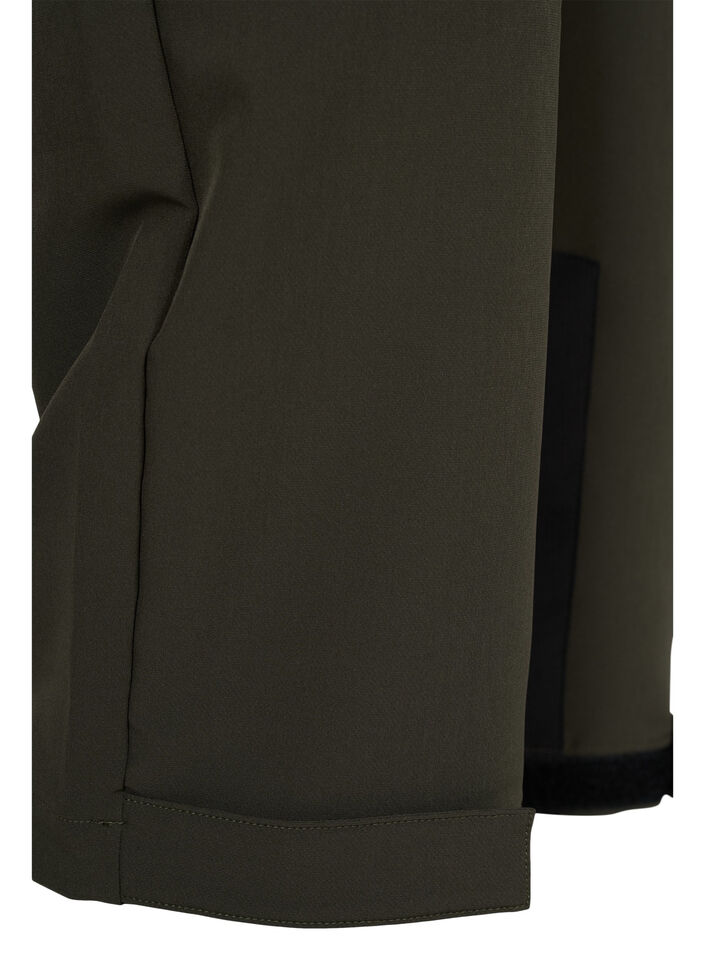 Hydrofobowe spodnie trekkingowe z kieszeniami, Forest Night, Packshot image number 3