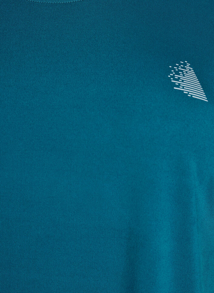 Koszulka treningowa w jednolitym kolorze, Zielony, Packshot image number 2