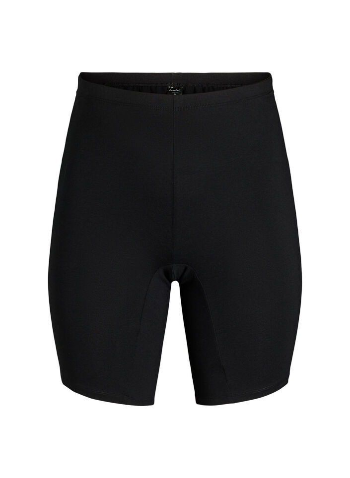 Bawelniane majtki z dlugimi nogawkami, Czarne, Packshot image number 0