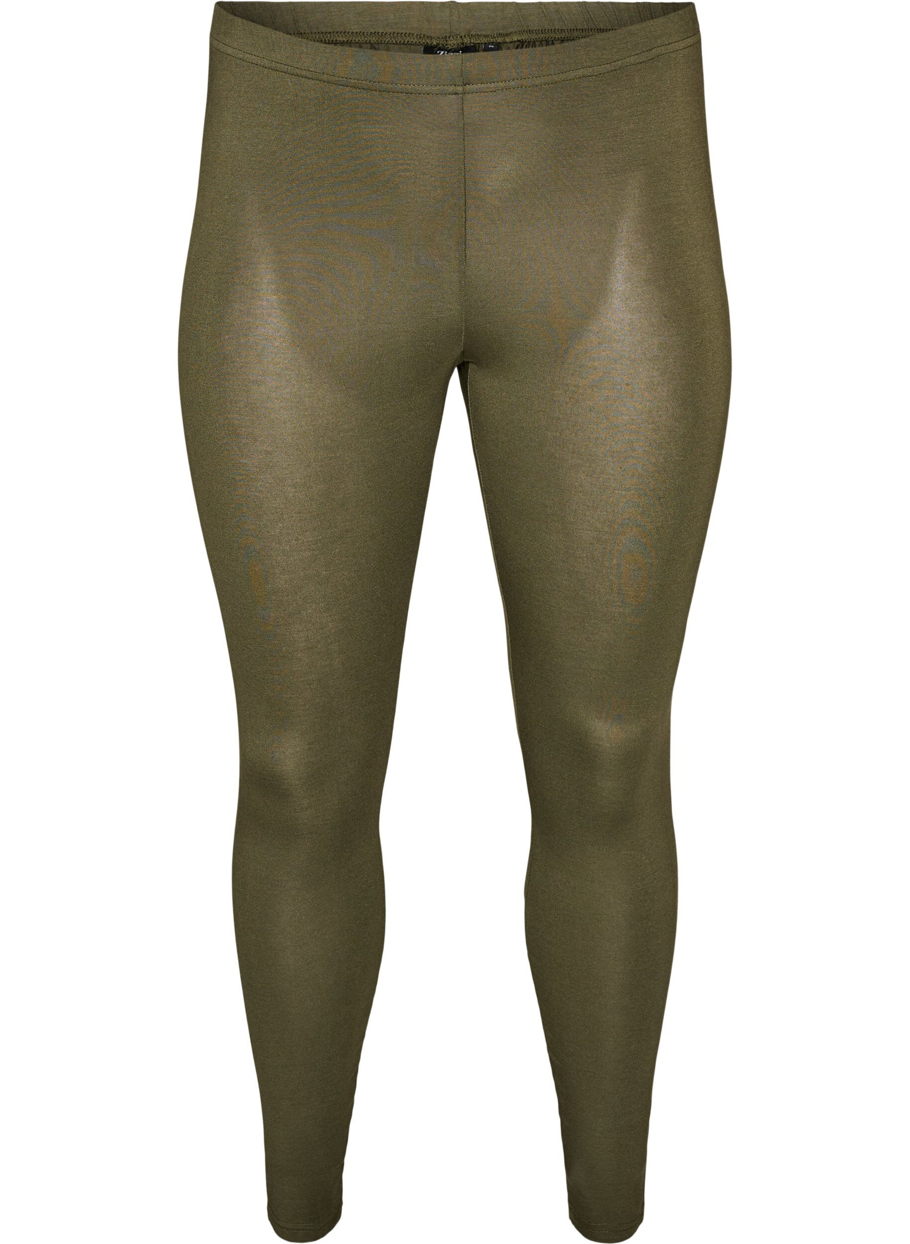 ZizziLegginsy z wiskozy w stylu basic, Zielony, Packshot image number 0