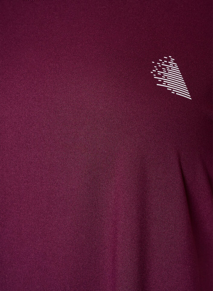 Dlugi t-shirt treningowy, Fioletowy, Packshot image number 2