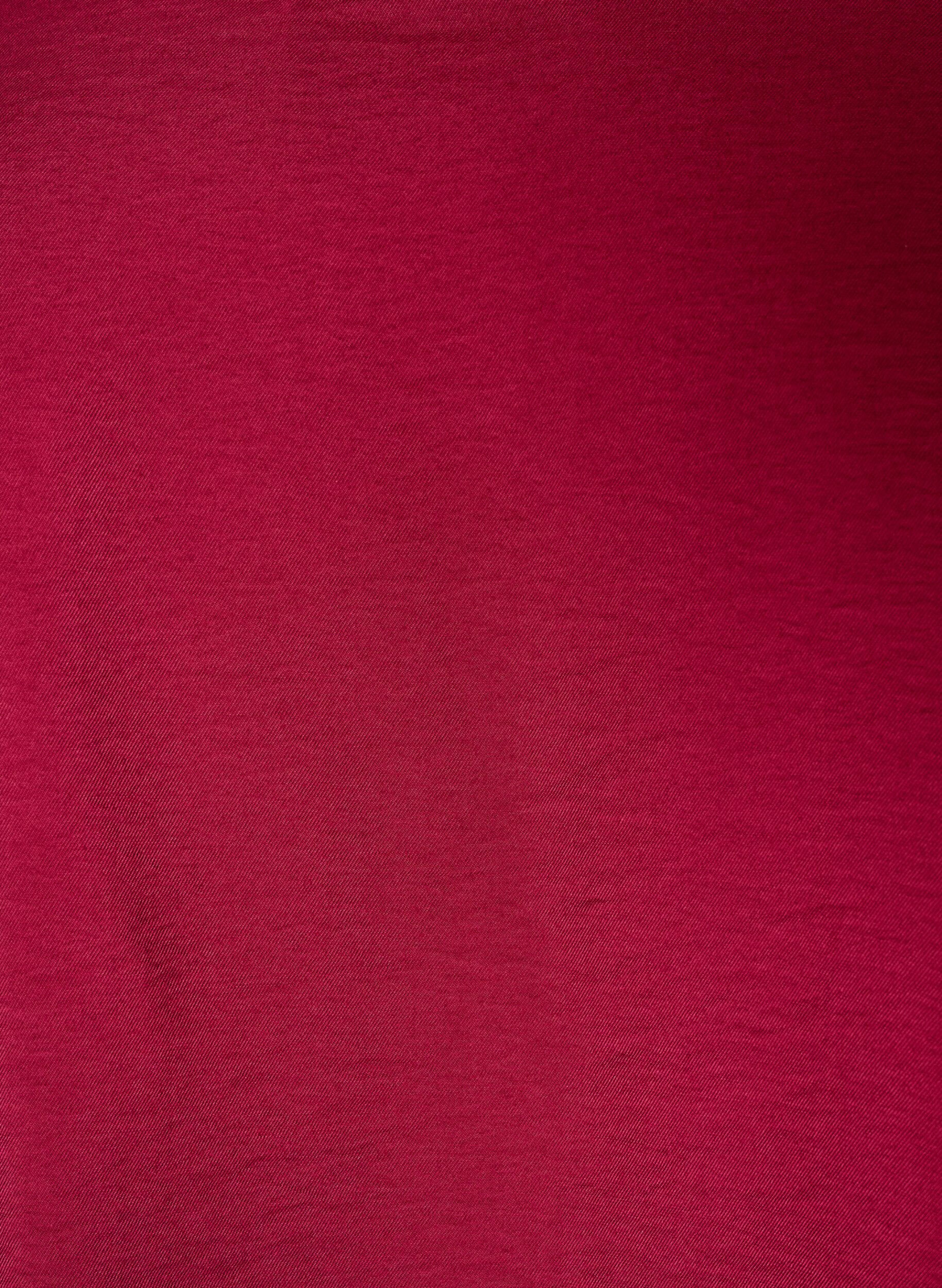 ZizziBluzka z balonowymi rekawami i dekoltem w ksztalcie litery V, Czerwony, Packshot image number 2