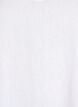 Bluzka z lnu i wiskozy z rekawami 1/2, Biały, Packshot image number 2