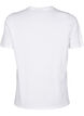 T-shirt z okraglym dekoltem i dzetami, Bright White, Packshot image number 1