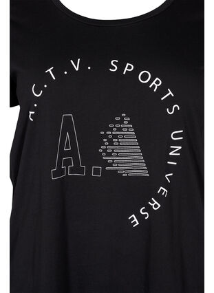 Sportowa koszulka z nadrukiem, Black A.C.T.V, Packshot image number 2