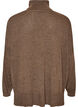 Sweter z kolnierzykiem i luznym krojem, Brązowy, Packshot image number 1