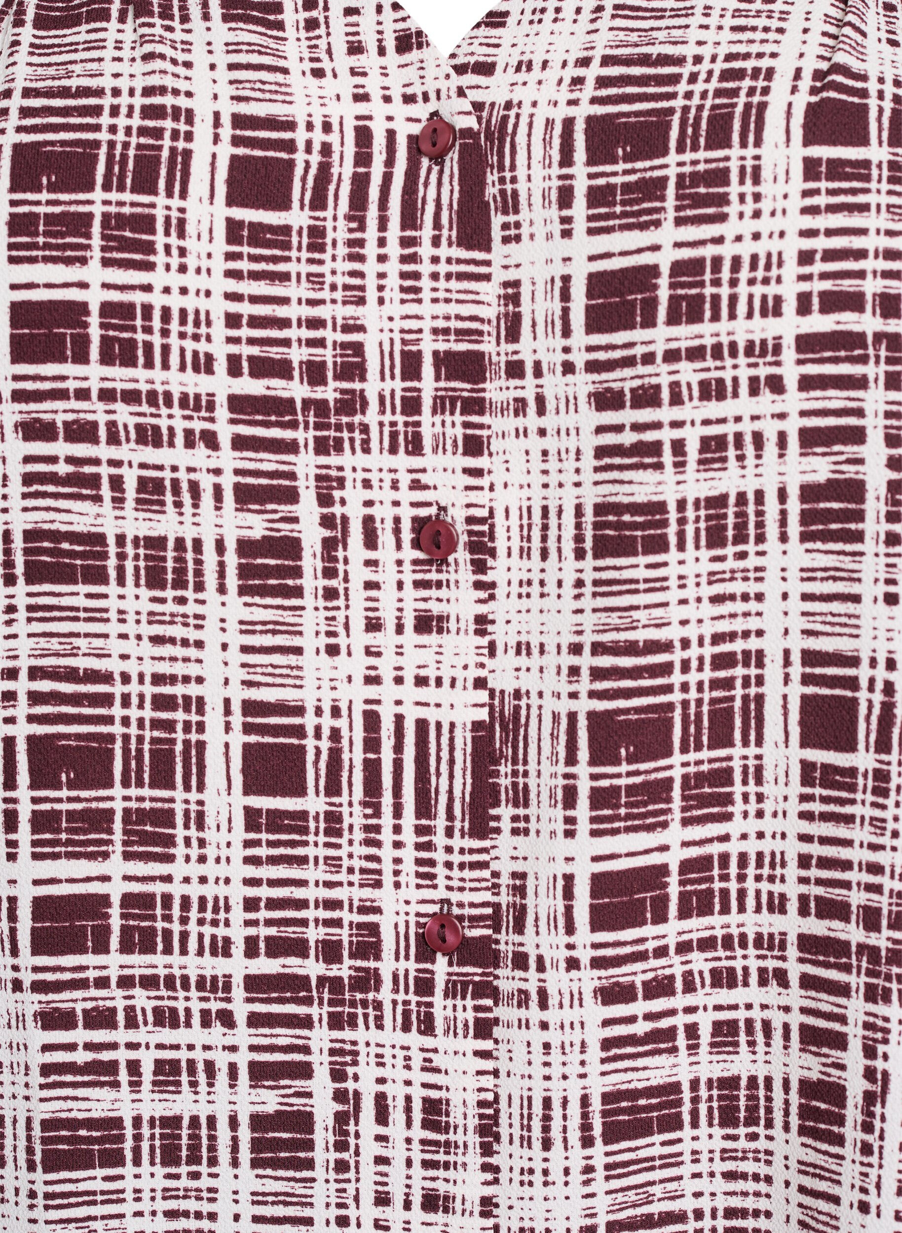 ZizziBluzka koszulowa z p&oacute;ldlugimi rekawami, Ciemnobordowy, Packshot image number 2