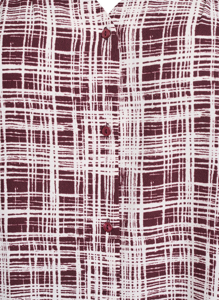 Bluzka koszulowa z p&oacute;ldlugimi rekawami, Ciemnobordowy, Packshot image number 2