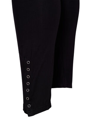 Wiskozowe legginsy ciazowe z guzikami, Black, Packshot image number 2