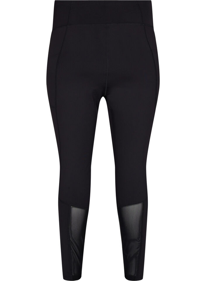 CORE, POCKET TIGHTS – Legginsy sportowe z kieszeniami na bokach, Black, Packshot image number 1