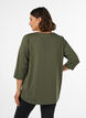 Sportowy top z rekawami 3/4, Zielony, Model image number 2