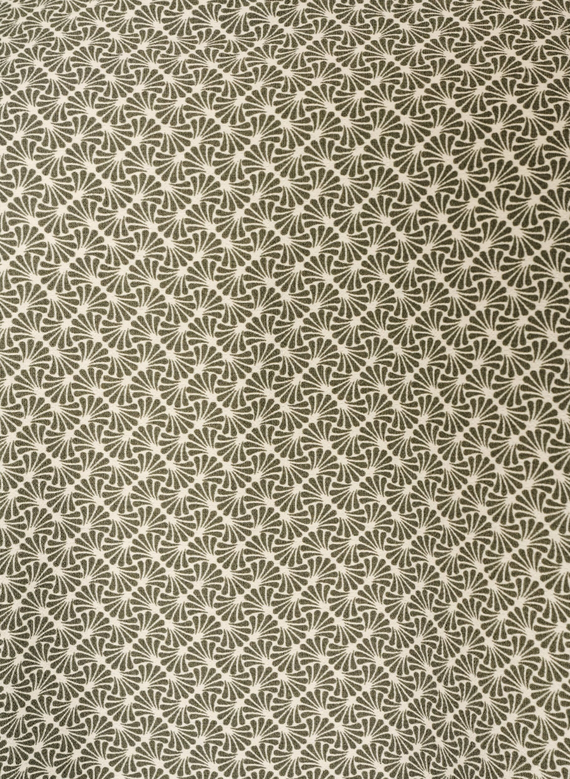 ZizziBluzka z wiskozy w krate z 3/4-sleeves, Zielony, Packshot image number 2