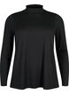 Flash - Bluzka golf z dlugim rekawem, Czarne, Packshot image number 0
