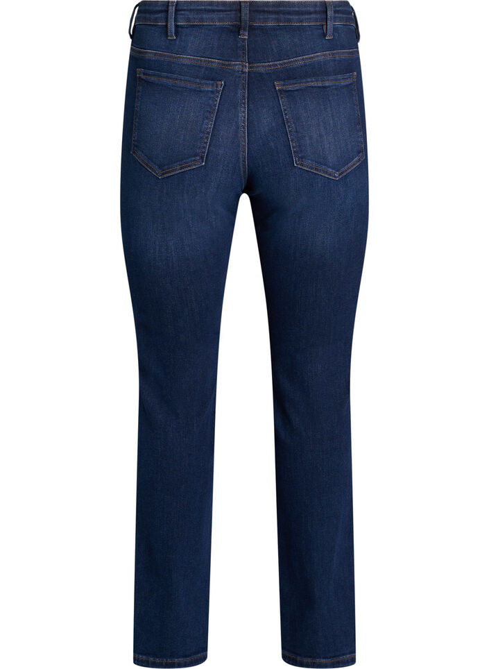 Jeansy slim fit z regularnym stanem, Dark Blue, Packshot image number 1