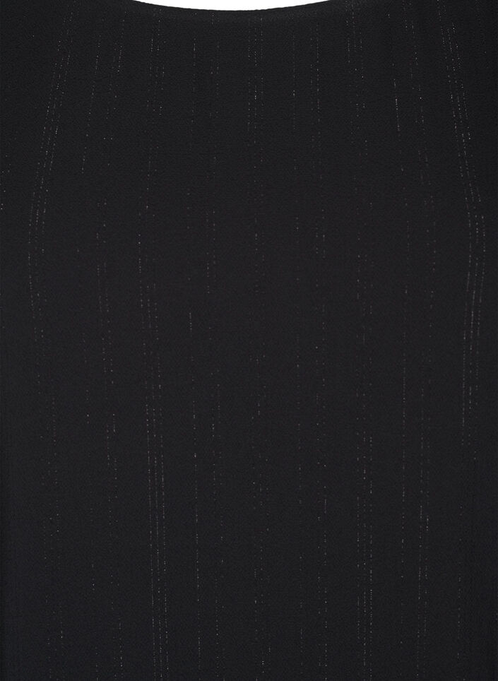 Bluzka ze srebrnym brokatem, Czarne, Packshot image number 2