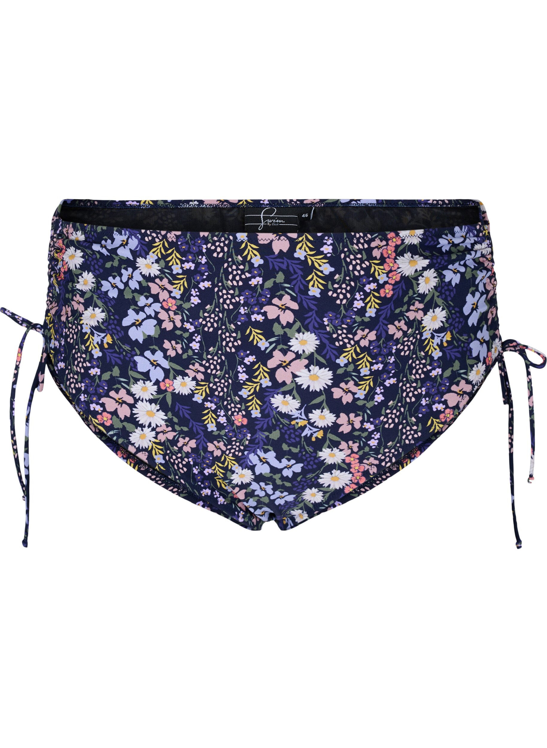 Zizzi Doly bikini z nadrukiem i wysokim stanem, Ditsy Flower, Packshot image number 0