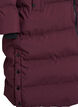 Dlugi, puchowy plaszcz zimowy z kapturem, Ciemnobordowy, Packshot image number 3