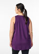 Sportowy top z dekoltem w szpic, Fioletowy, Model image number 2