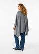 Poncho z golfem, Medium Grey Melange, Model image number 1