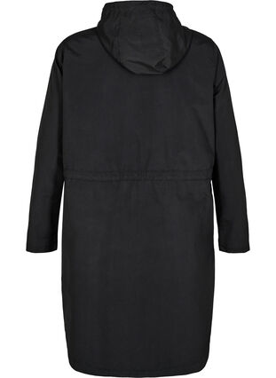 Zizzi FLASH - Lekka kurtka z kapturem, Czarne, Packshot image number 1