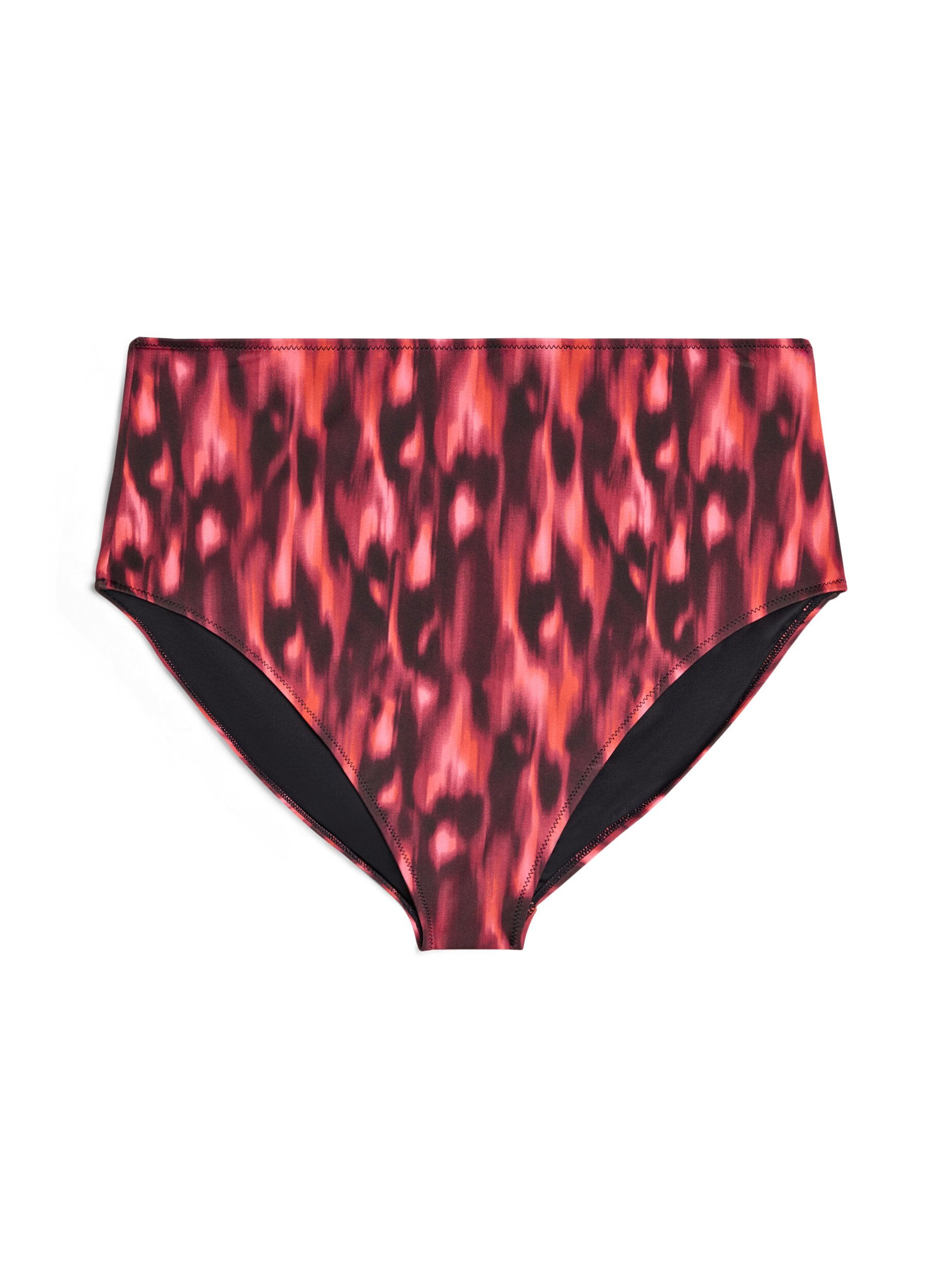 Figi damskie bikini z nadrukiem i wysokim stanem