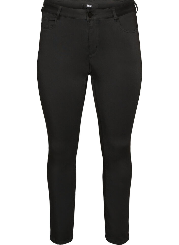 Jeansy Emily Stay Black z normalna talia, Czarne, Packshot image number 0