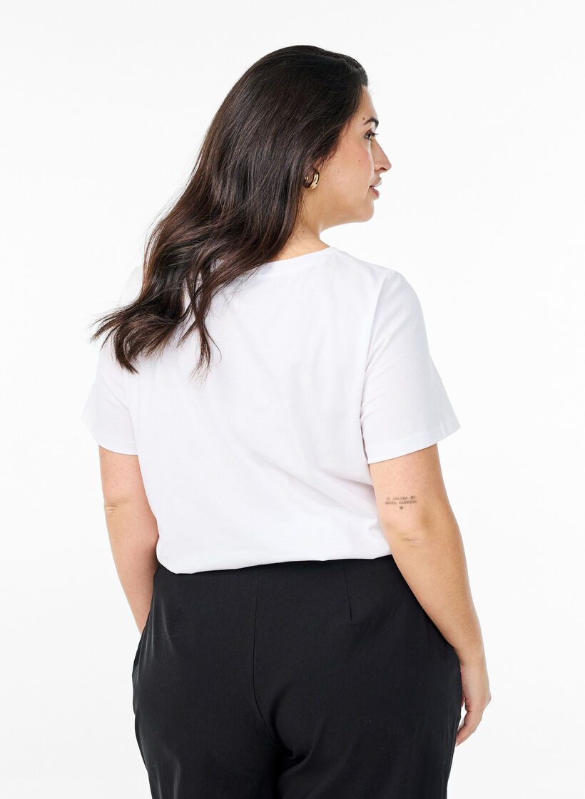 T-shirt w panterke, Bright White w. Leo, Model image number 1