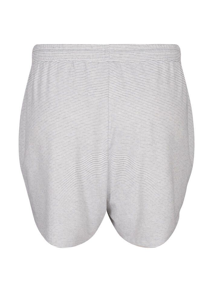 Pasiaste szorty od pizamy z wysokim stanem, LGM Stripe, Packshot image number 1