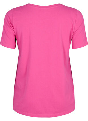 Podstawowa, gladka bawelniana koszulka, Raspberry Rose, Packshot image number 1