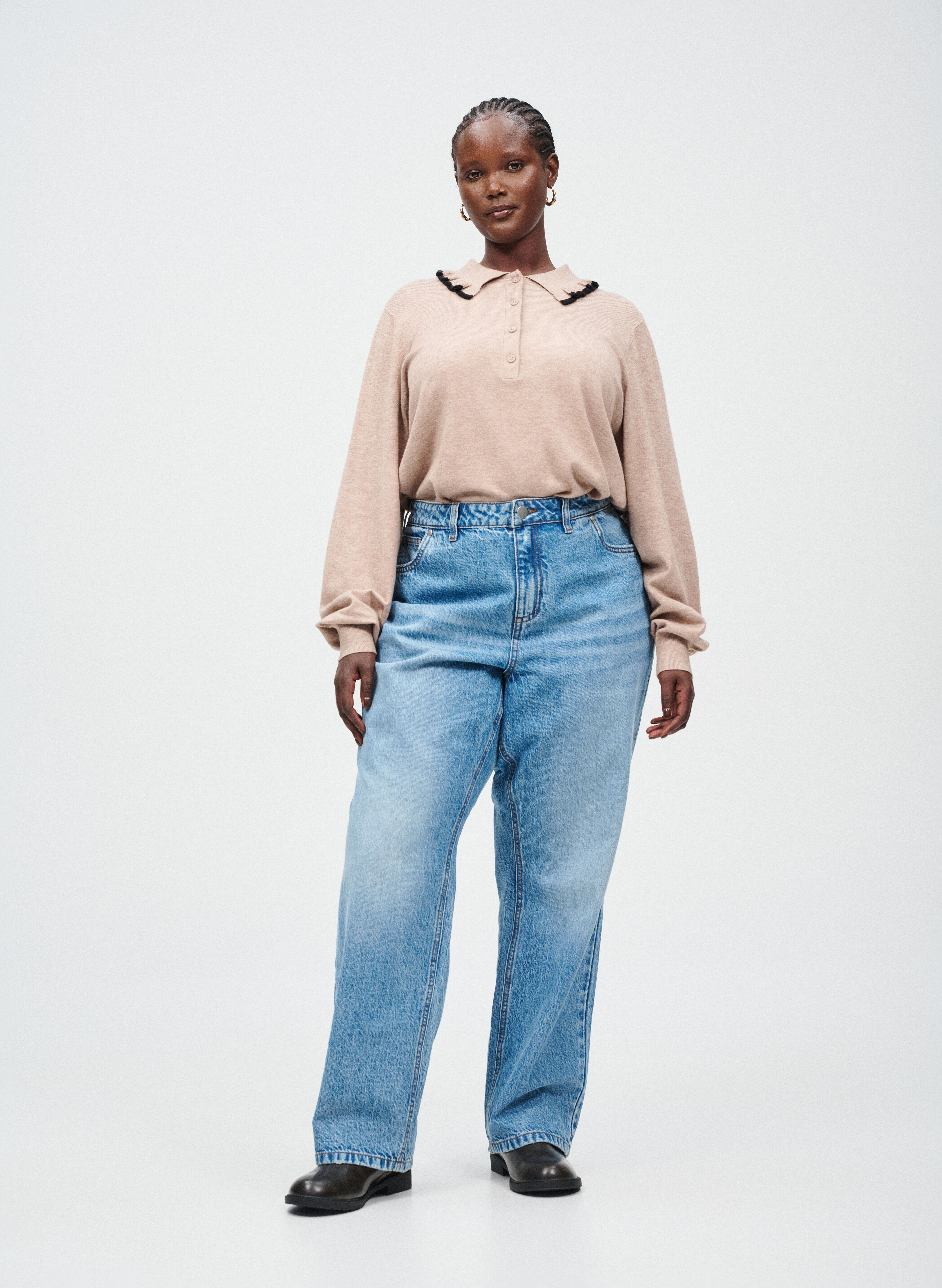 Zizzi Koszulka polo z kołnierzykiem, , Model