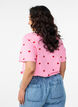 Koszulka z bawelny organicznej z haftowanymi motywami, R&oacute;żowy, Model image number 2