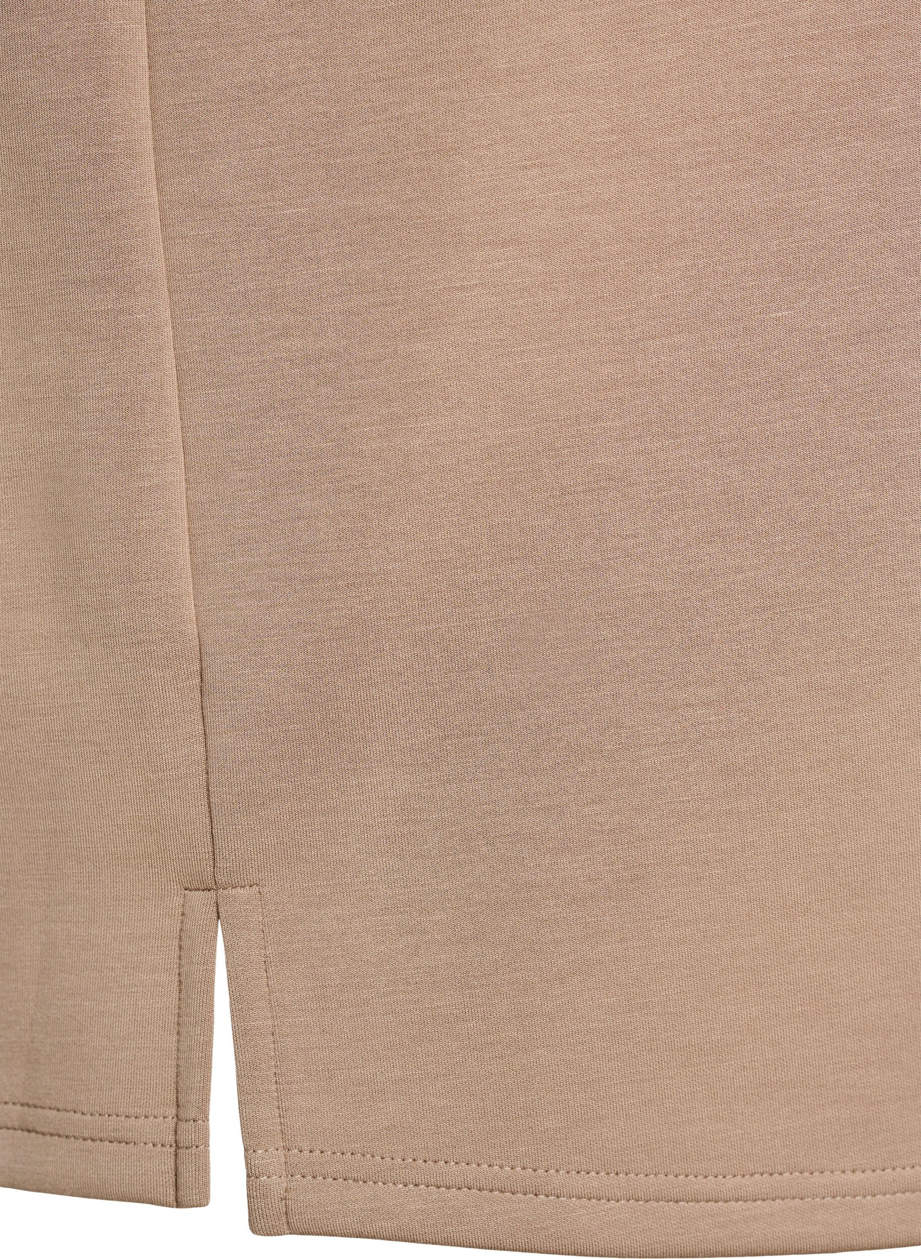 Zizzi Luzna koszulka z kr&oacute;tkim rekawem, Beżowy, Packshot image number 3