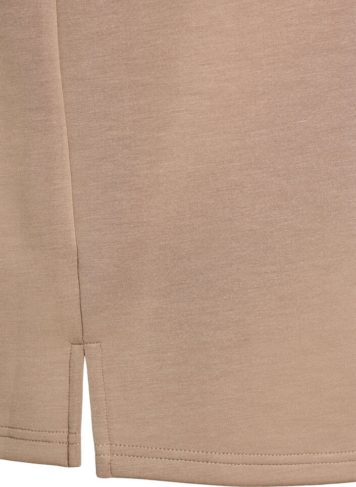 Luzna koszulka z kr&oacute;tkim rekawem, Beżowy, Packshot image number 3