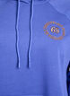 Bluza z kapturem z haftowanym motywem z przodu, Niebieskie, Packshot image number 2
