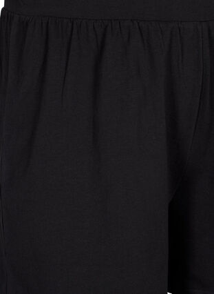 Luzne szorty od pizamy z mieszanki bawelny, Black, Packshot image number 2