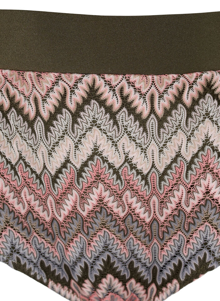 Wzorzysty dól od bikini w stylu tai z wysokim stanem, Beech AOP, Packshot image number 2