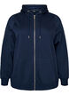 Bluza z kapturem, zamkiem blyskawicznym i kieszeniami, Niebieskie, Packshot image number 0