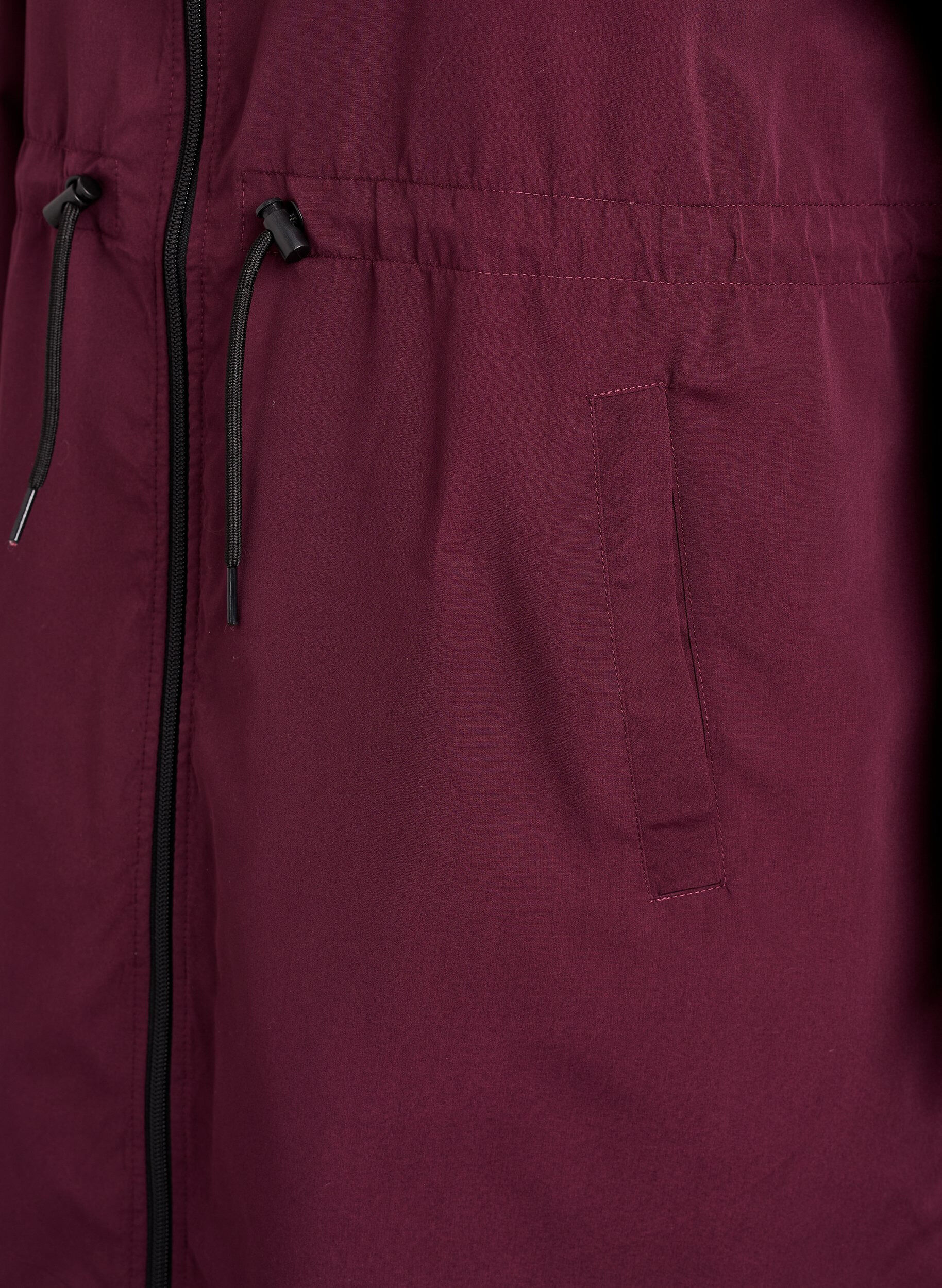 Zizzi FLASH - Lekka kurtka z kapturem, Czerwony, Packshot image number 3