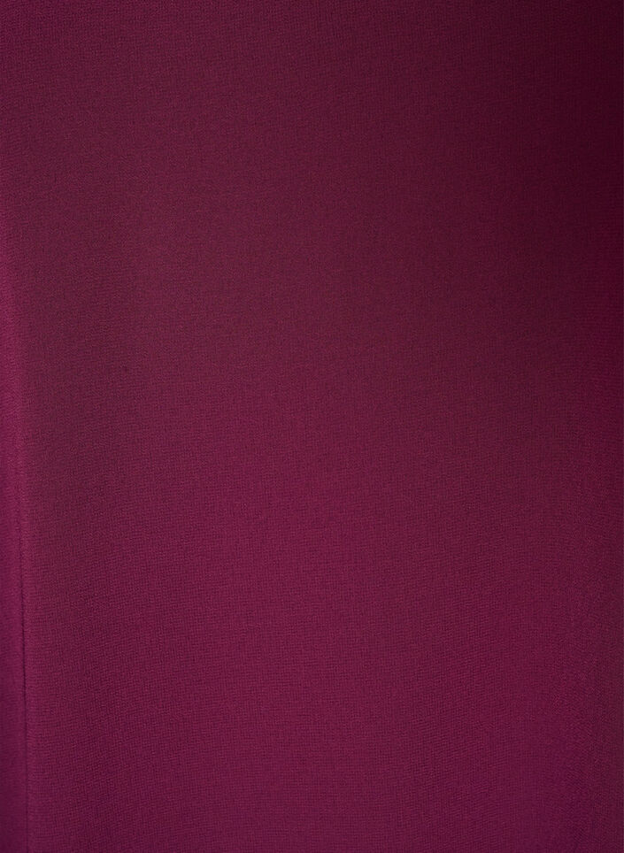 Kr&oacute;tka szyfonowa sukienka z dekoltem w serek, Fioletowy, Packshot image number 2