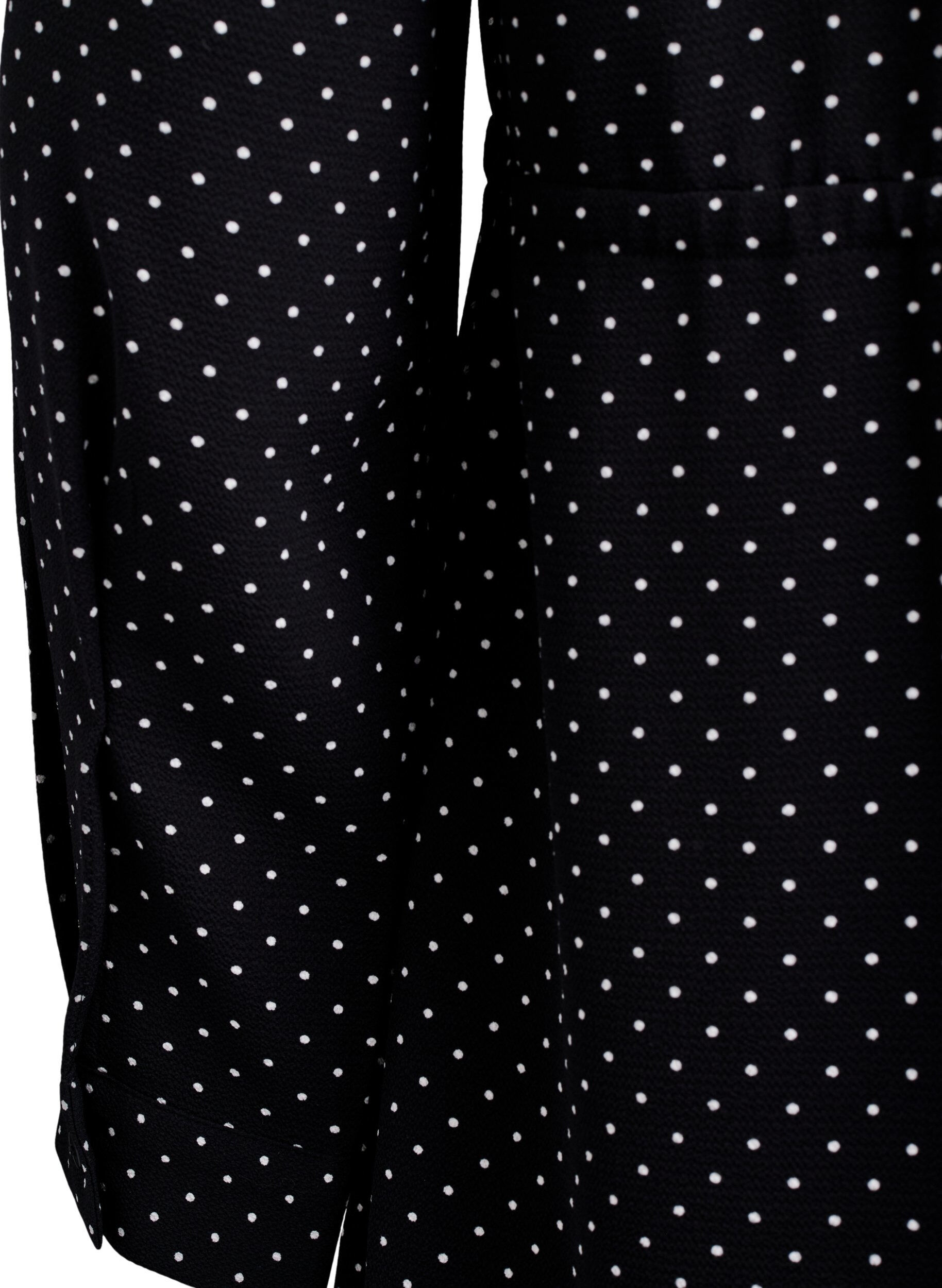 Zizzi Sukienka do kolan z wiazanym paskiem, Czarne, Packshot image number 3