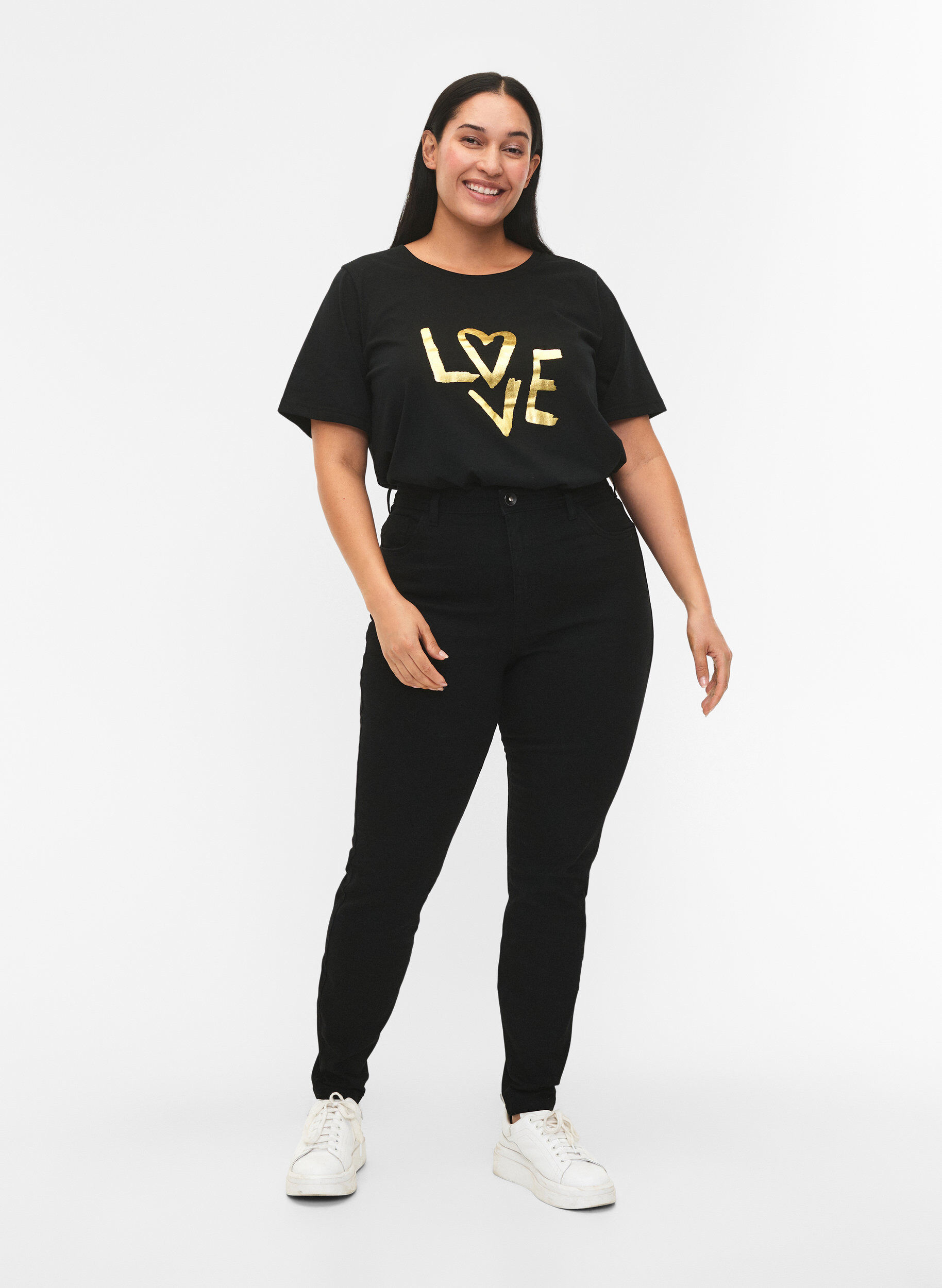 FLASH &ndash; jeansy o bardzo waskim kroju, Czarne, Model