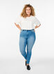 Jeansy Amy super slim z wysokim stanem, Niebieskie, Model image number 0
