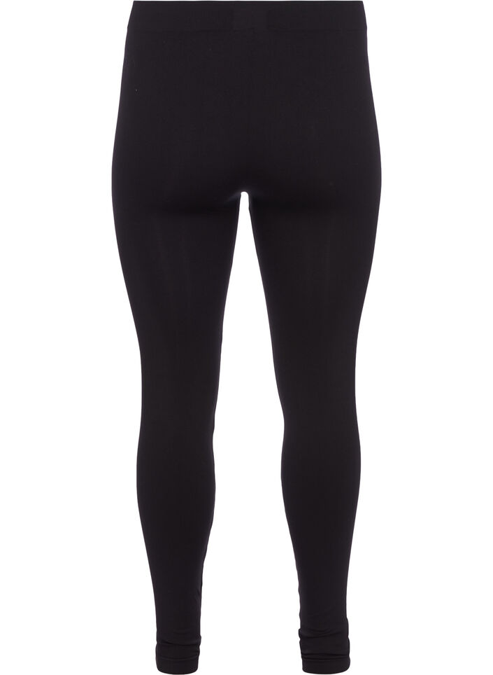 Bezszwowe legginsy, Black, Packshot image number 1