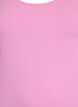 Podstawowy top bawelniany w jednolitym kolorze, R&oacute;żowy, Packshot image number 2