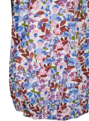 Bawelniana sukienka z nadrukiem i krótkimi rekawami, Cloud D. Flower AOP, Packshot image number 3