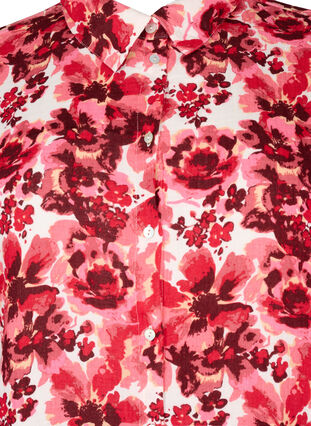 Dluga koszula z nadrukiem na calej powierzchni, Pink AOP Flower, Packshot image number 2