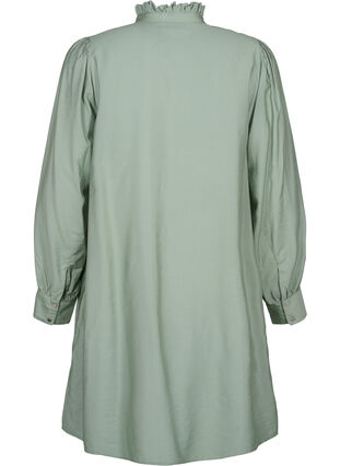 Wiskozowa sukienka koszulowa z marszczeniami, Green Bay, Packshot image number 1