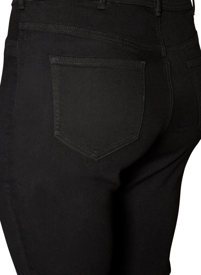Jeansy Amy o kroju super slim fit z wysokim stanem, Czarne, Packshot image number 3